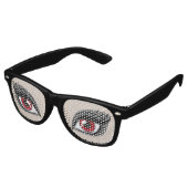 Lunettes De Fête Retro Costume de fête d'Halloween Vampire Red Hungry Eye (Angulaire)