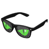 Lunettes De Fête Retro Costume d'Halloween Funny Green Cat Eyes (Angulaire)