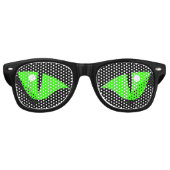 Lunettes De Fête Retro Costume d'Halloween Funny Green Cat Eyes (Devant)