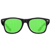 Lunettes De Fête Retro Couleur solide verte néon (Devant)