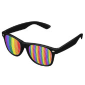 Lunettes De Fête Retro Couleurs LGBT (Angulaire)