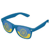 Lunettes De Fête Retro Coussins du Parti & Ukraine / Drapeau ukrainien (Angulaire)