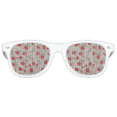 Lunettes De Fête Retro Crème avec Cerises Motif Random Motif (Devant)
