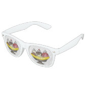 Lunettes De Fête Retro Crème glacée Social Favoriser Banana Split Sundae (Angulaire)