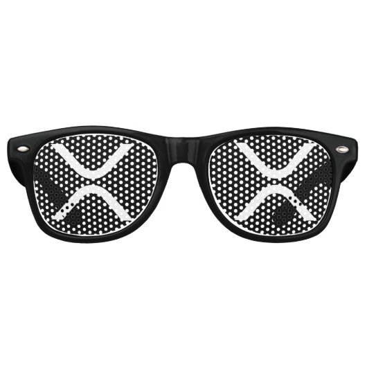 Lunettes De Fête Retro crypto-monnaie XRP (Devant)