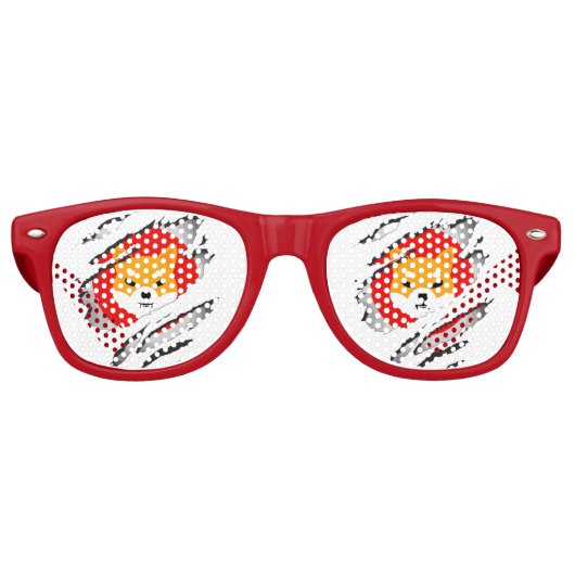 Lunettes De Fête Retro Crypto SHIBA INU - SHIBA INU Crypto SHIB (Devant)