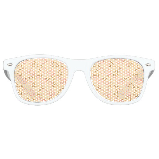 Lunettes De Fête Retro Cuisine estivale avec contours de glace (Devant)