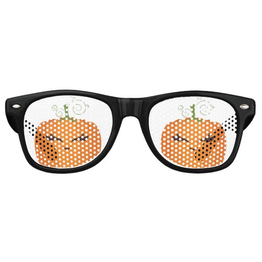 Lunettes De Fête Retro Cute Citrouille Halloween (Devant)