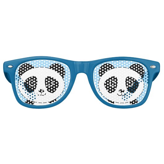 Lunettes De Fête Retro Cute ours Panda (Devant)
