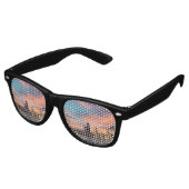 Lunettes De Fête Retro Deep Sunset Chicago (Angulaire)