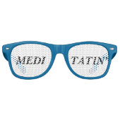 Lunettes De Fête Retro Des nuances de méditation pensantes pour que perso (Devant)