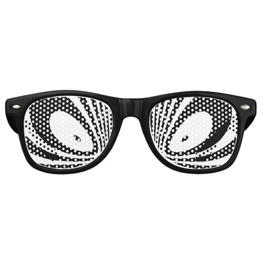 Lunettes De Fête Retro Dessin sur les yeux (Devant)