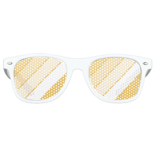 Lunettes De Fête Retro diagonale striée (Devant)