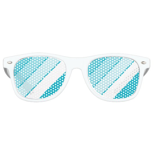 Lunettes De Fête Retro diagonale striée (Devant)