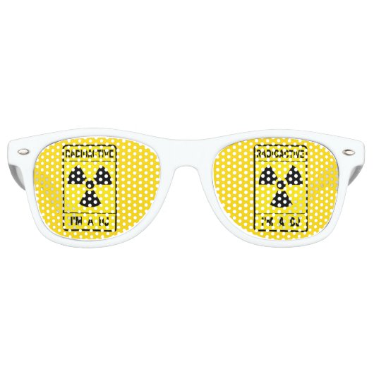 Lunettes De Fête Retro DJ Radioactif (Devant)