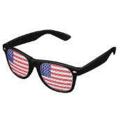 Lunettes De Fête Retro Drapeau américain (Angulaire)