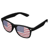 Lunettes De Fête Retro Drapeau américain patriotique États-Unis (Angulaire)
