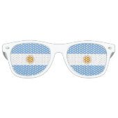 Lunettes De Fête Retro Drapeau Argentine (Devant)