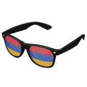 Lunettes De Fête Retro Drapeau Arménie (Angulaire)