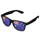 Lunettes De Fête Retro Drapeau Australie (Angulaire)