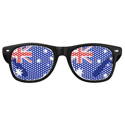 Lunettes De Fête Retro Drapeau australien (Devant)