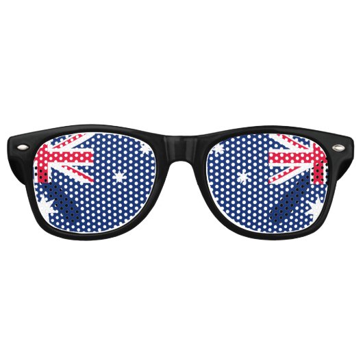 Lunettes De Fête Retro Drapeau australien (Devant)