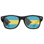 Lunettes De Fête Retro Drapeau Bahamas (Devant)