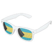 Lunettes De Fête Retro Drapeau Bahamas (Angulaire)