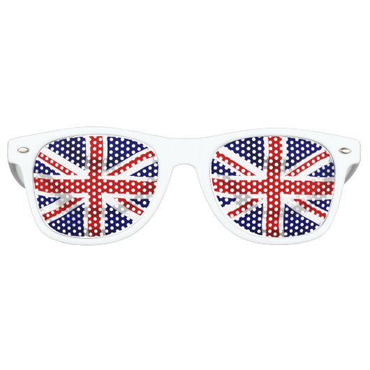 Lunettes De Fête Retro Drapeau britannique Union Jack UK (Devant)