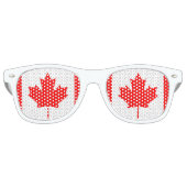 Lunettes De Fête Retro Drapeau canadien (Devant)