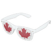 Lunettes De Fête Retro Drapeau canadien (Angulaire)