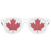 Lunettes De Fête Retro Drapeau canadien (Devant)