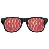 Lunettes De Fête Retro Drapeau chinois (Devant)