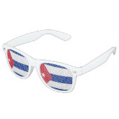 Lunettes De Fête Retro Drapeau Cuba (Angulaire)