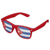 Lunettes De Fête Retro Drapeau Cuba (Angulaire)
