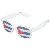 Lunettes De Fête Retro Drapeau Cuba (Angulaire)