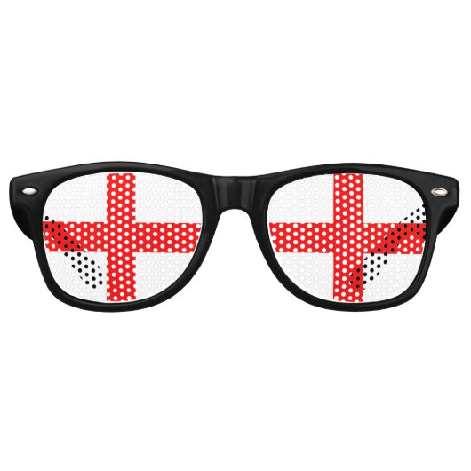 Lunettes De Fête Retro Drapeau d'Angleterre de Saint George (Devant)
