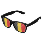 Lunettes De Fête Retro Drapeau de Belgique (Angulaire)