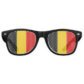 Lunettes De Fête Retro Drapeau de Belgique (Devant)