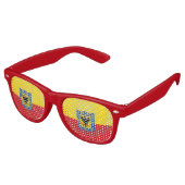 Lunettes De Fête Retro Drapeau de Bogota, Colombie (Angulaire)