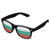 Lunettes De Fête Retro Drapeau de Bulgarie (Angulaire)