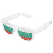 Lunettes De Fête Retro Drapeau de Bulgarie ou de Bulgarie (Angulaire)
