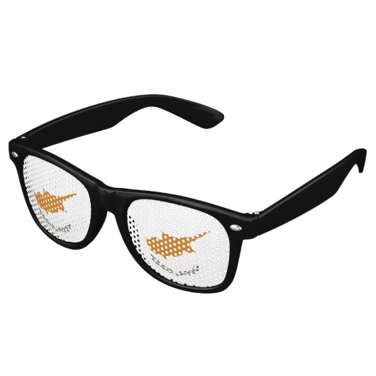 Lunettes De Fête Retro Drapeau de Chypre (Angulaire)