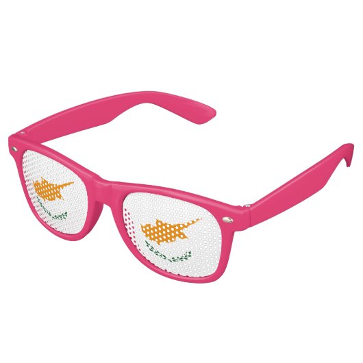 Lunettes De Fête Retro Drapeau de Chypre (Angulaire)
