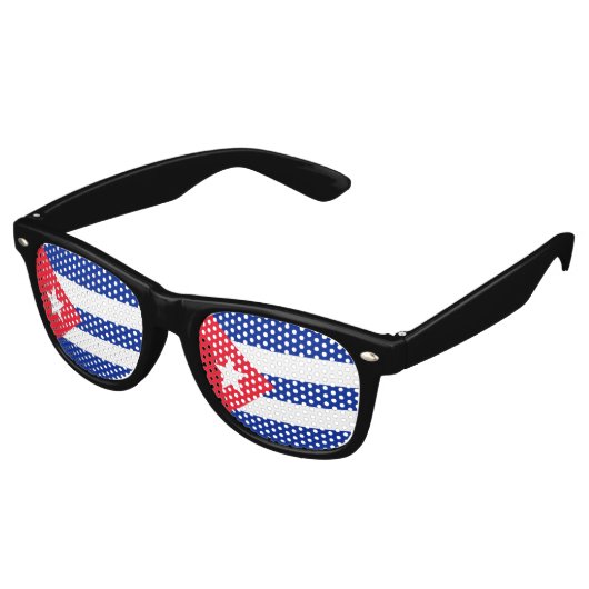 Lunettes De Fête Retro drapeau de Cuba (Angulaire)