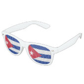 Lunettes De Fête Retro Drapeau de Cuba (Angulaire)
