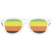 Lunettes De Fête Retro Drapeau de fierté aromantique (Devant)