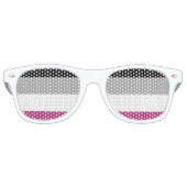 Lunettes De Fête Retro Drapeau de fierté gynéphile (Devant)