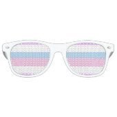 Lunettes De Fête Retro Drapeau de fierté intersexe (Devant)