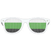 Lunettes De Fête Retro Drapeau de fierté Neutrois (Devant)